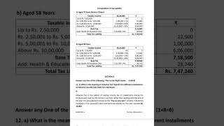 6th Sem Income Tax Law and Practice II solutions part 4 Q.P 2025 | BNU | @Narendra.V_ #exam #nep