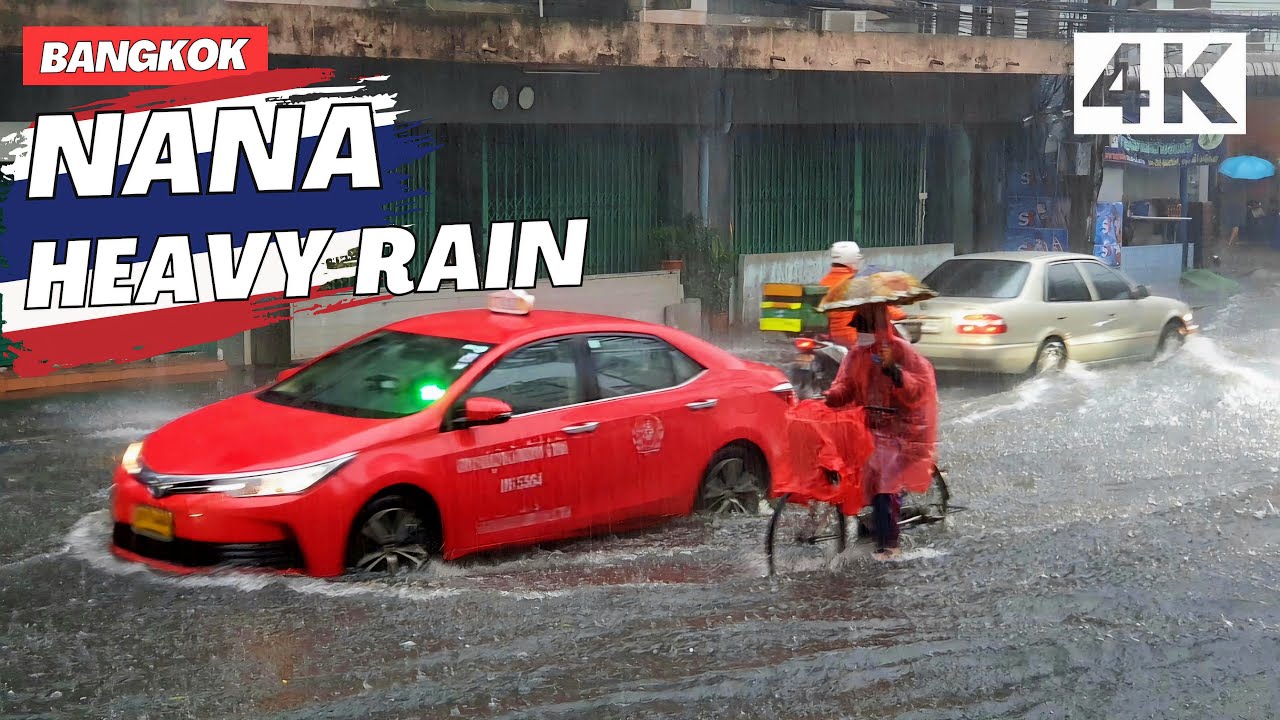 Bangkok, Thái Lan | Tour Đi Bộ Dưới Mưa 4K | 8 thg 4, 2025