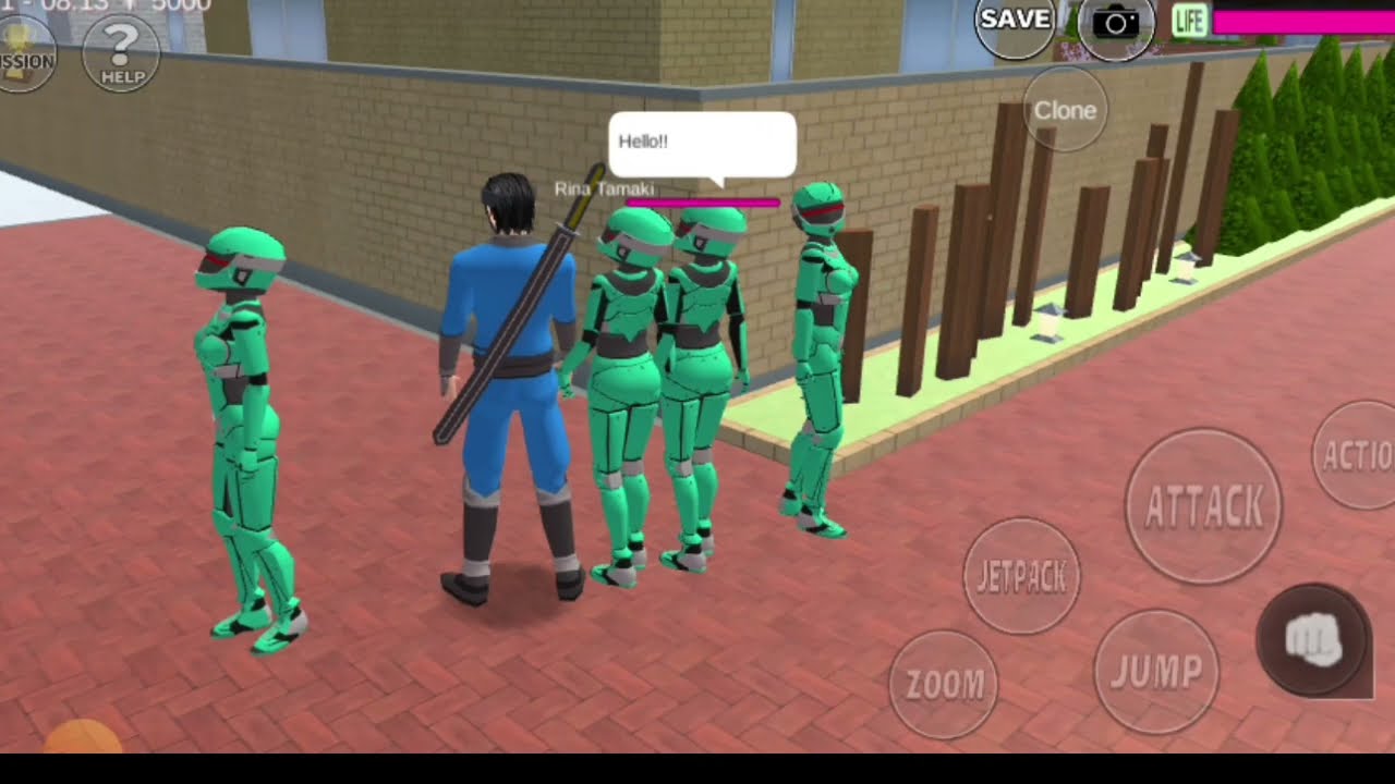 How to Make multiple clone in Sakura school simulator||