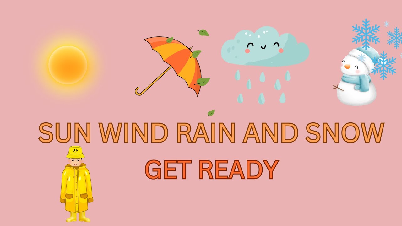 GET DRESSED. SUN WIND RAIN AND SNOW | NURSERY RHYMES FOR KIDS | - YouTube