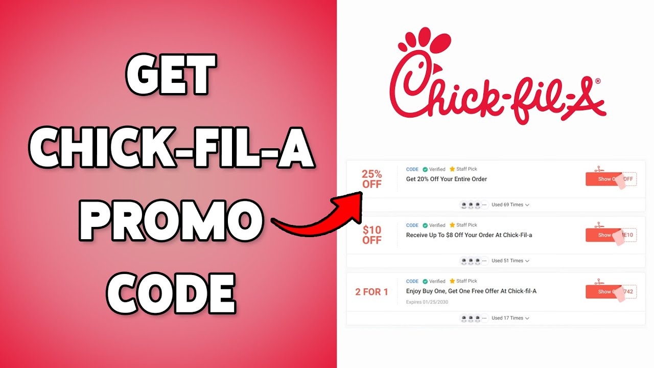 Get Chick-Fil-A Promo Code | Find And Redeem Chick-Fil-A Discount Code ...