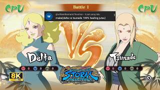 Delta Kara Vs Tsunade Request Fight Naruto X Boruto Ultimate 8K 60Fps