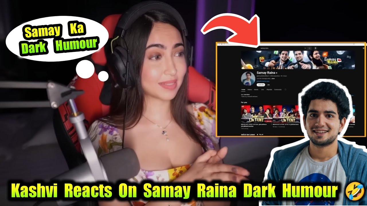 Kashvi Gaming Reacts On Samay Raina Dark Humour 🌚🤣 Samay Raina Dark Jokes 🤣 Samay Raina 🗿
