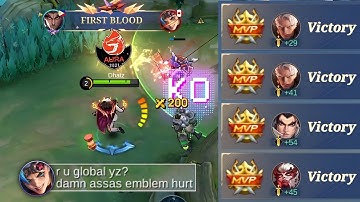 6 WIN STREAK! THIS ASSASSIN BUILD FOR YU ZHONG IS PERFECT FOR SOLO RANK PLAYERS! - MLBB