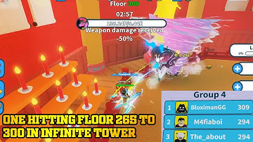 How OP is Spell Caster? One Hitting Floor 265 to 300 Bosses in Infinite Tower! ROBLOX #Short #WFS