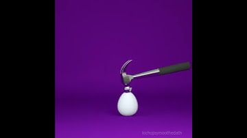 DYNAMIC EGG  [C4d & Octane] [Rigid body dynamics]