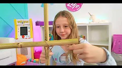 Nastya and friends are learning how to clean up the house 