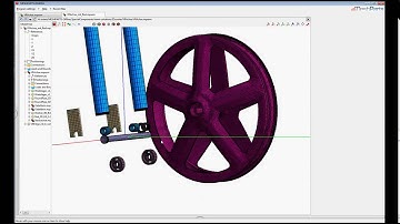 Simulation of a Front wheel axle with INA bearings