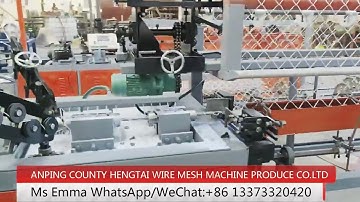 3m automatic double wire chain link fence machine