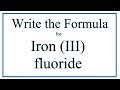 Iron III Fluoride and Ionic Compounds