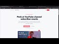 Youbube peek subscribe