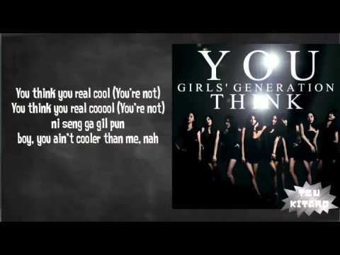 Girls Generation - You Think Lyrics (easy lyrics)