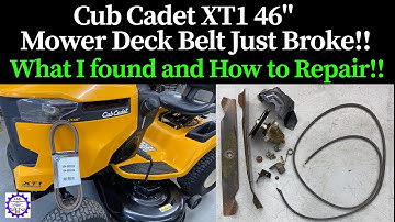 Cub Cadet XT1 46" How to install a new Blade Belt, Blades, Blade Hub Assembly and Blade Brakes.
