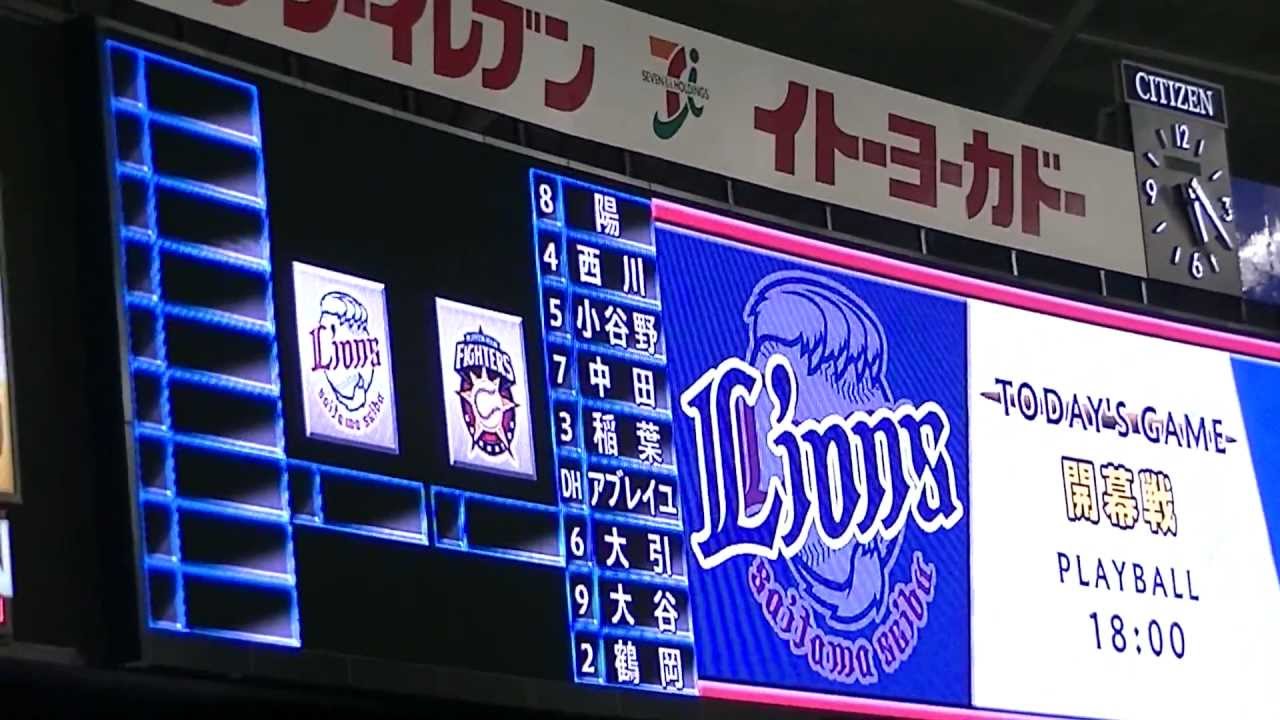 13開幕戦 日ハムスタメン発表 大谷翔平プロ初スタメン Youtube