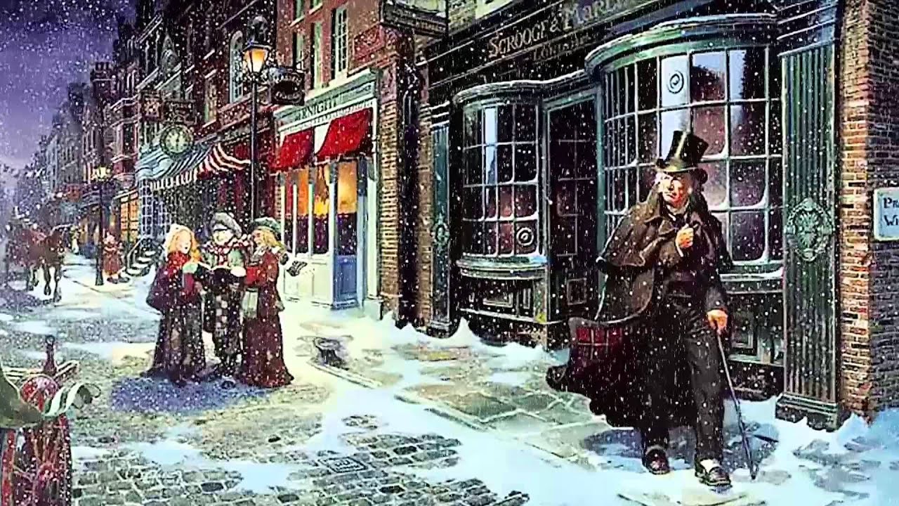 victorian snow fall youtube christmas carol 1970
