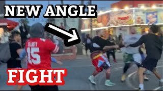 CRSWHT VS AJ LAPRAY (NEW ANGLE) basketball FIGHT (VENICE BEACH)