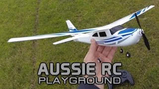 First Flight of 3ch Mini Cessna 182