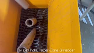Paper Core Tube Shredder, Paper Cone Crusher, #Cardboardcoretubecrusher, #Paperconeshreddingmachine