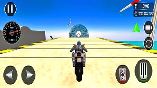 Mega Ramp Bike 3D Hurdles Race Game | Bike Stunt Game | Games To Play screenshot 5