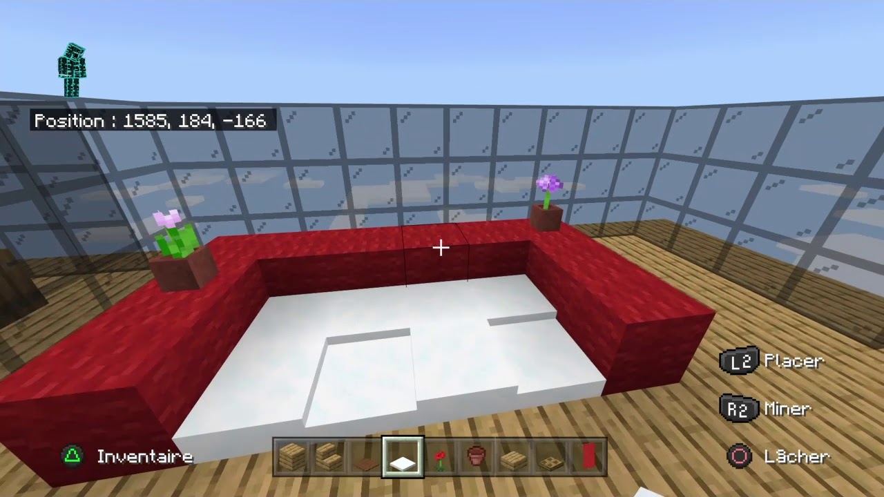 20 FACONS DE FAIRE UN CANAPÉ RÉALISTE DANS MINECRAFT (MODERNE) - YouTube
