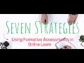 Seven Strategies for Using Formative Assessments in Online Learning