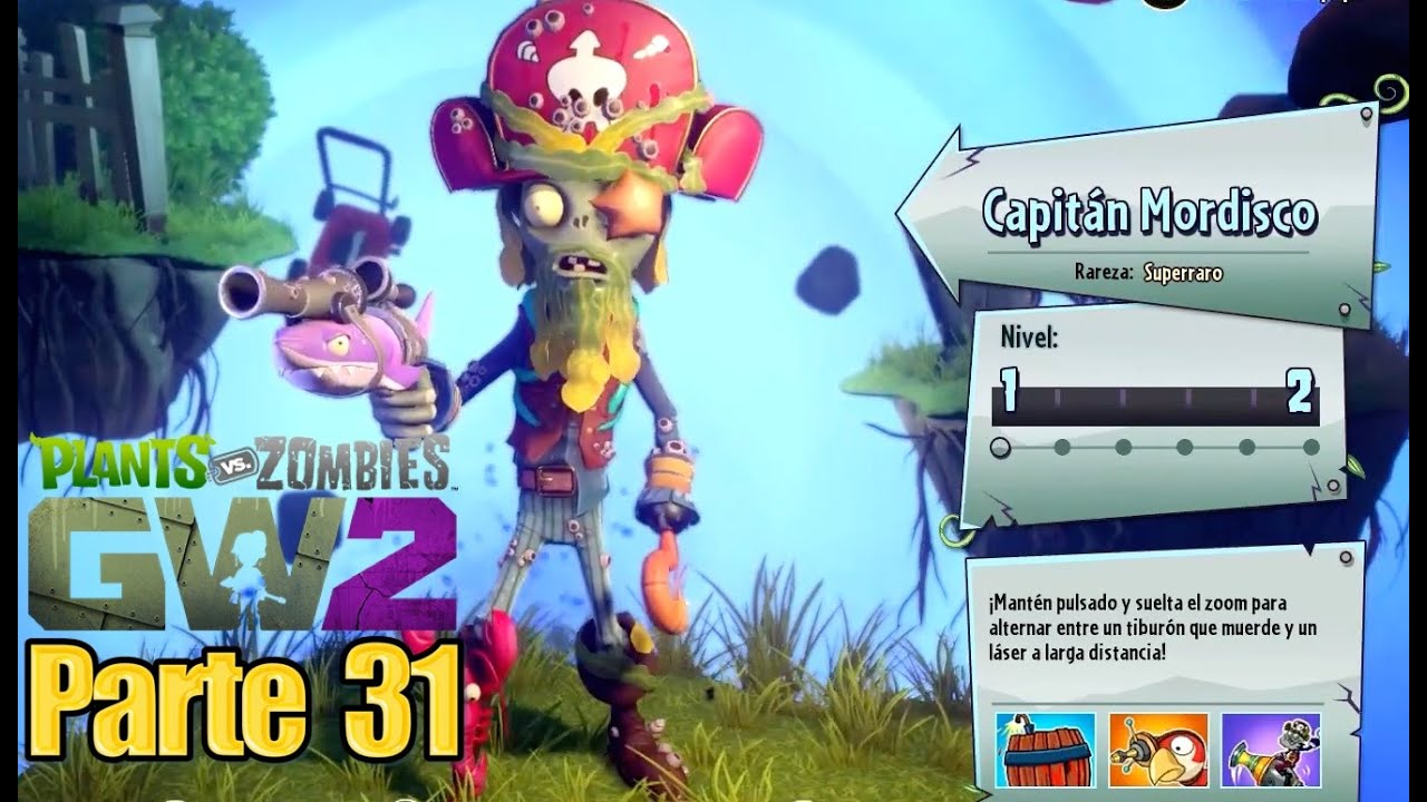 Plants vs Zombies Garden Warfare 2 - Parte 31 Capitan Mordisco ...