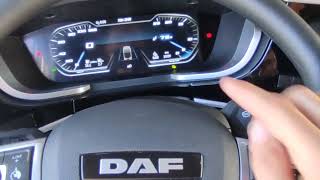 Обзор нового DAF XF 480 приборная панель, как настроить