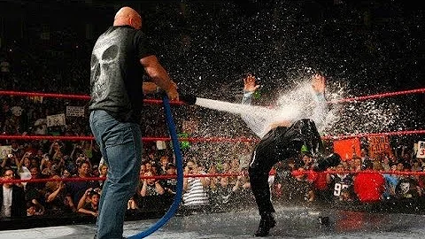"Stone Cold" Steve Austin gives Santino & Maria a beer bath! 11/05/2007