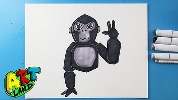 How to Draw Gorilla Tag