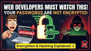 Data Encryption Explained | Symmetric vs Asymmetric, HTTPS, TLS Handshake & Bcrypt | Coders' Blaze