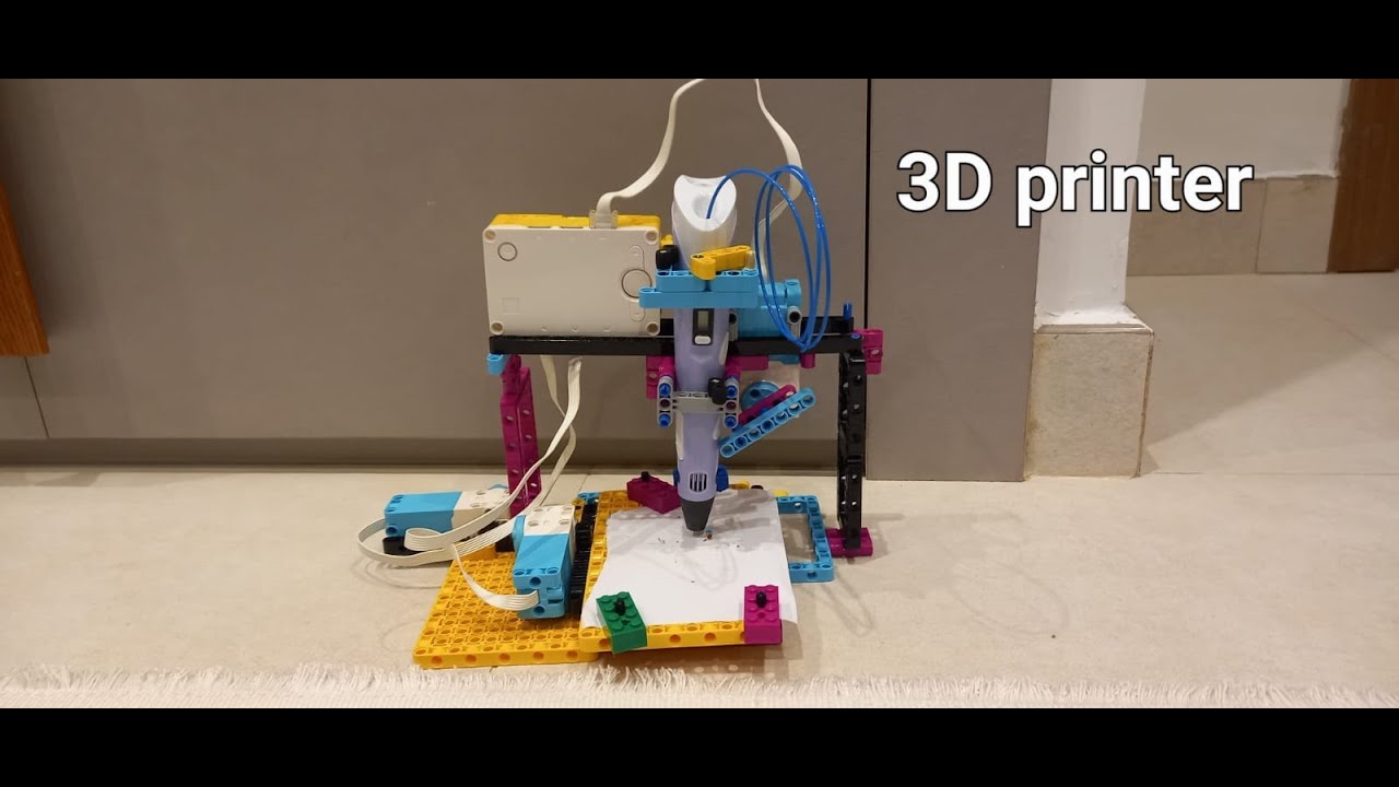I made a GCODE 3D printer with the lego spike prime