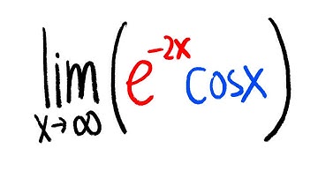limit at infinity e^(-2x)*cos(x), calculus 1 tutorial