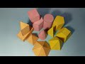 How to make shapes / geometric shapes model making / 3d geometric shapes / mathematical shapes.