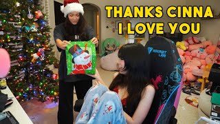 Cinna Surprising Emiru with Christmas Gifts!