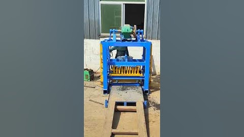 #QTJ4-40 small manual concrete blocks, cement interlock paver brick making machine with single phase