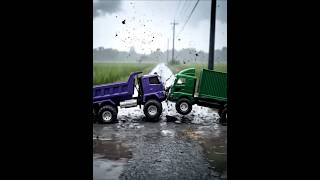 #RCEggCrash #TruckAccident #EggTruck #LivestockTruck #RuralCrash #RCVideo #RCShorts #CrazyCrash
