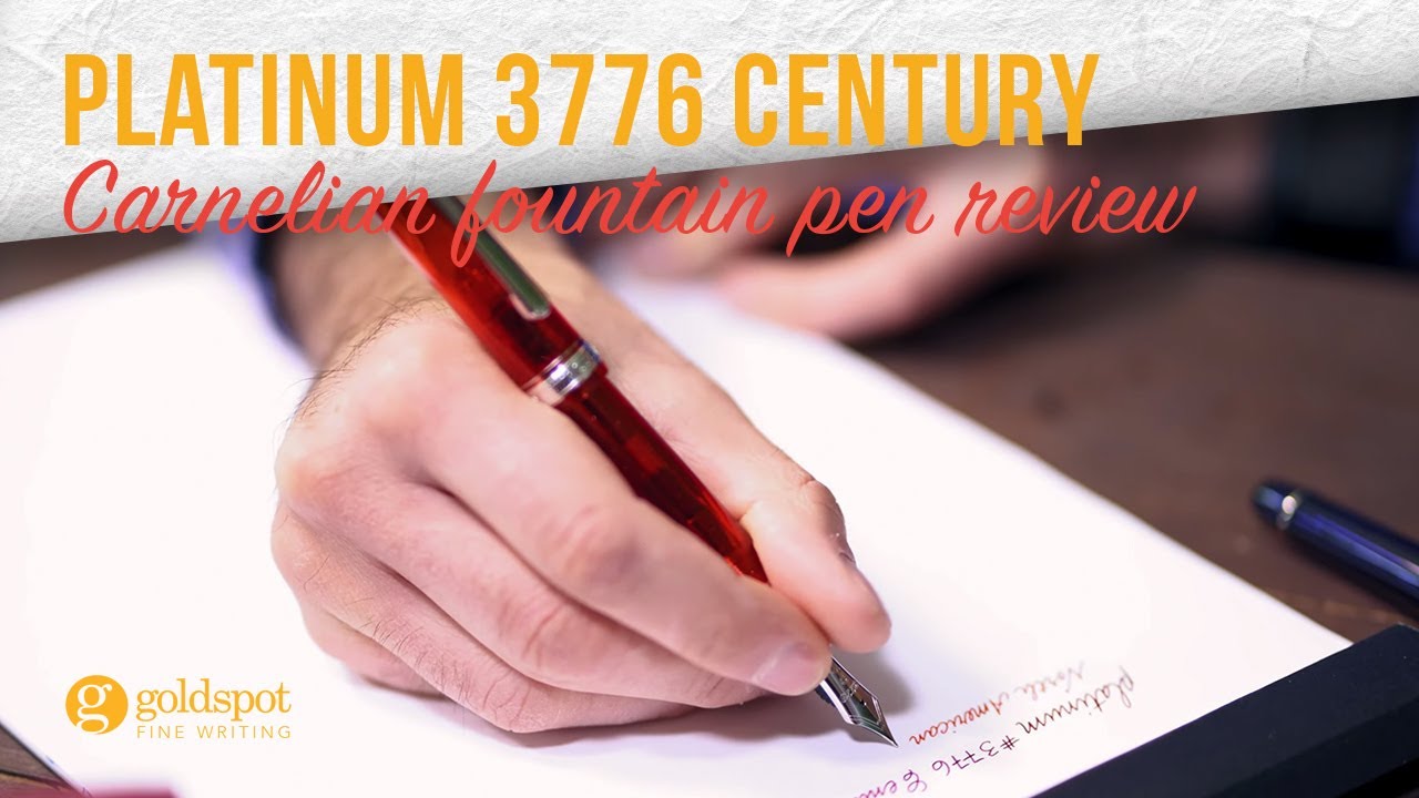 Platinum 3776 Century Carnelian Fountain Pen Review - YouTube