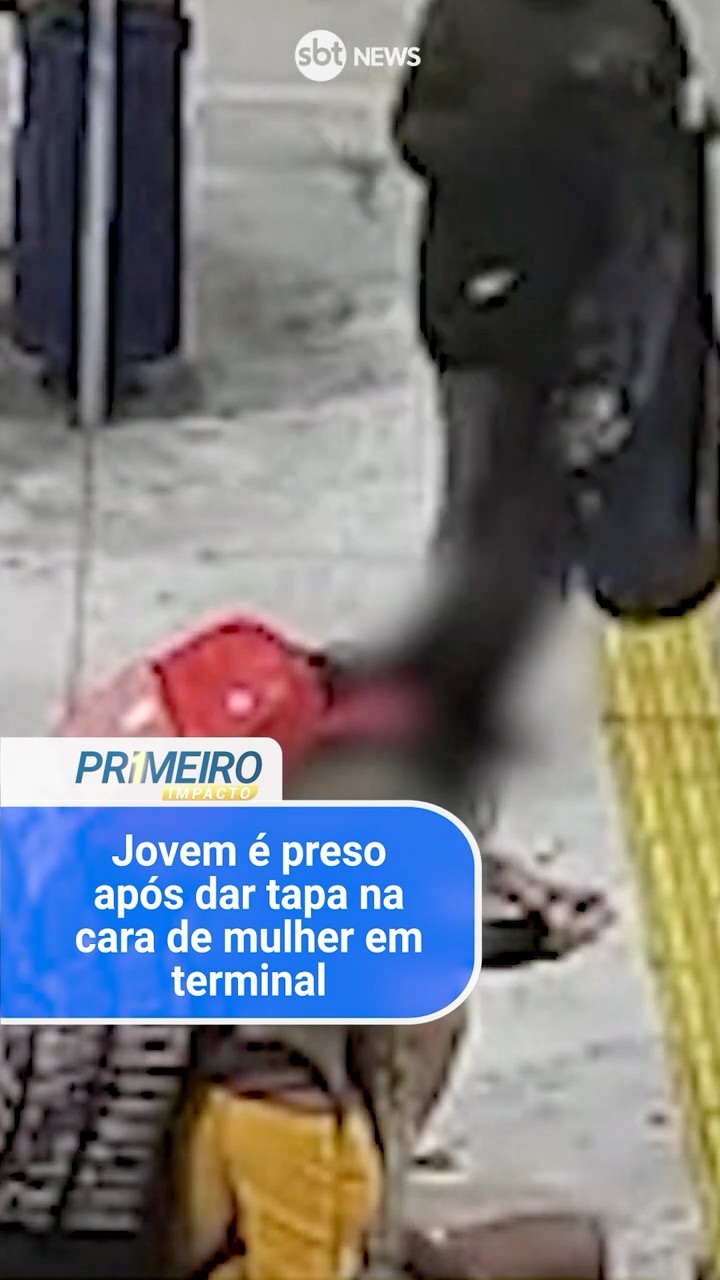 Jovem é preso após dar tapa na cara de mulher em terminal de ônibus