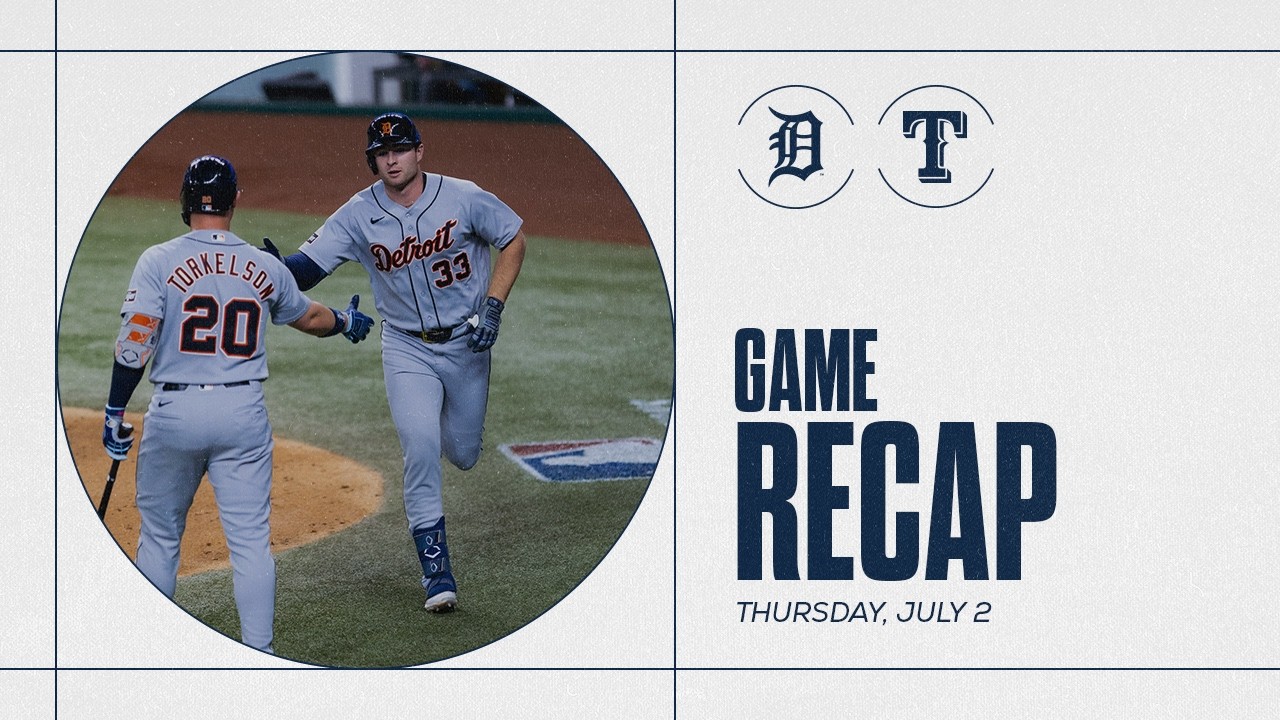 Tigers vs. Rangers Highlights | 7/2/26