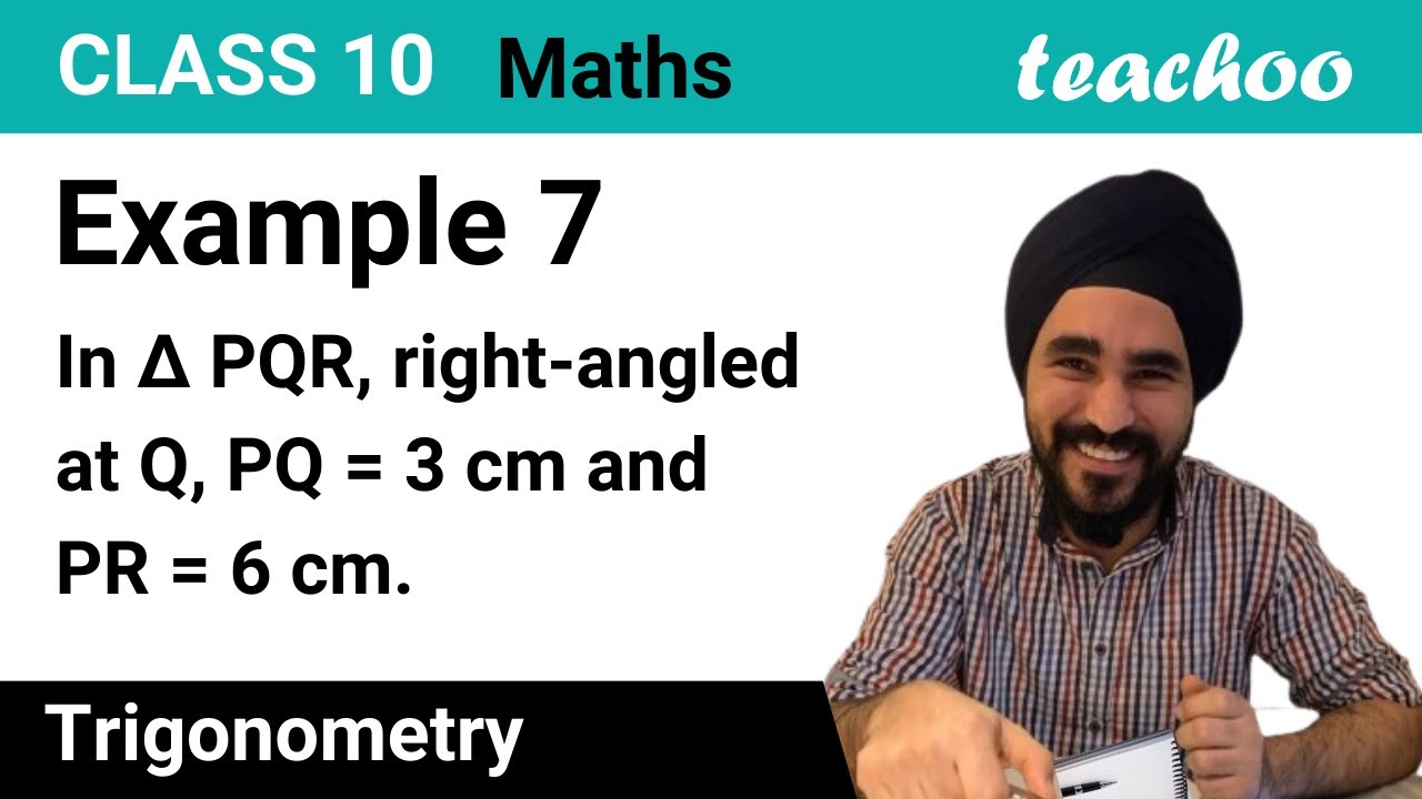 Example 7 - In PQR, PQ = 3 cm, PR = 6. Find QPR and PRQ - Examples ...