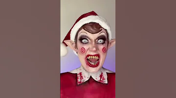 Something Is Wrong With My Elf On The Shelf Christmas Horror Makeup Makeup Elfontheshelf 