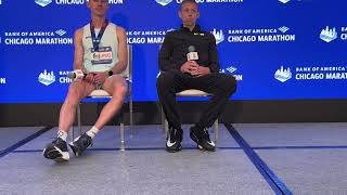Clayton Young and Galen Rupp (US masters record) after 2026 Chicago Marathon