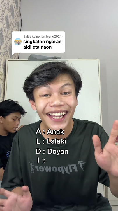 The abbreviation 'ALDI' is #aldisetawan #polongodia #comedysunda #bodorsunda