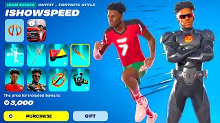 New Ishowspeed Skins Bundle Full Showcase Fortnite Item Shop