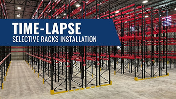Warehouse Transformation: Time-Lapse of Selective Pallet Rack Installation