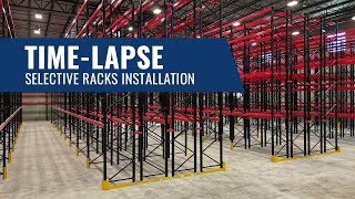 Warehouse Transformation: Time-Lapse of Selective Pallet Rack Installation