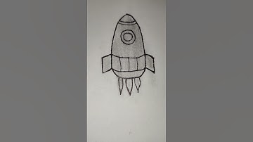 how to draw rocket 🚀 || rocket 🚀 drawing #drawing #shorts #rocketdrawing