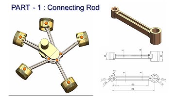 ⚡Solidworks Tutorial#49 | Design and motion analysis | Connecting rod.