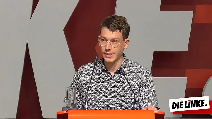 Frederic Beck auf dem Landesparteitag der LINKEN