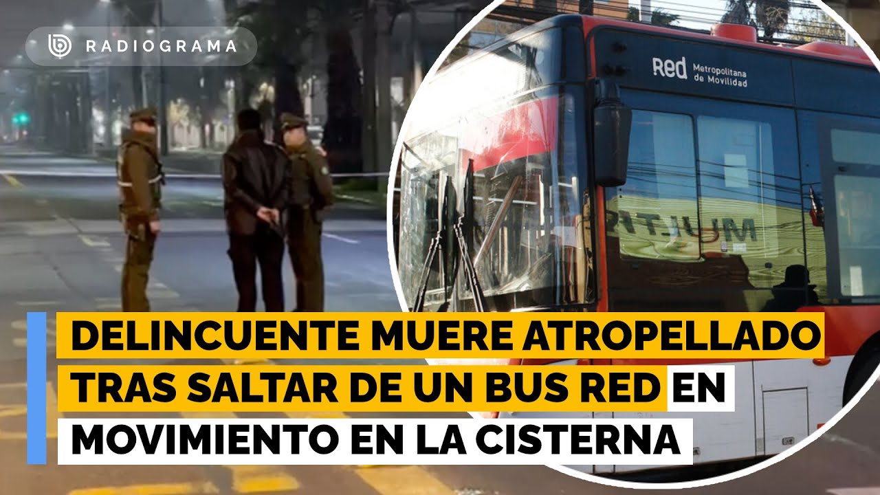 Policial: Homicidio en Bajos de Mena y muere atropellado tras saltar de bus RED en movimiento